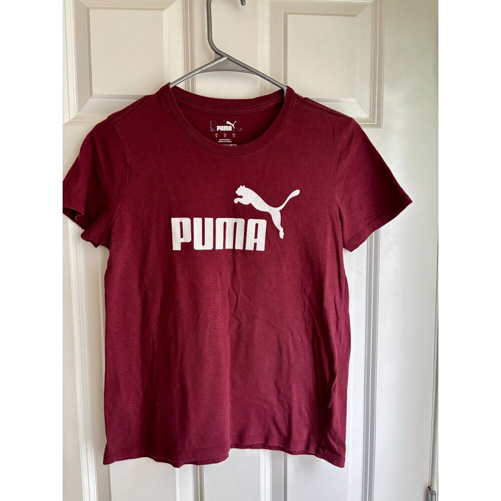 Puma T-Shirt Burgundy Short Sleeve